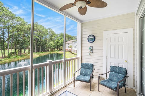 Patio with Pond View