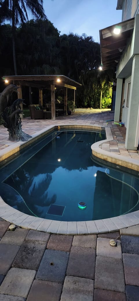 Private heated pool