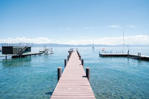 Enjoy access to a private pier and sandy beach—perfect for lakeside relaxation
