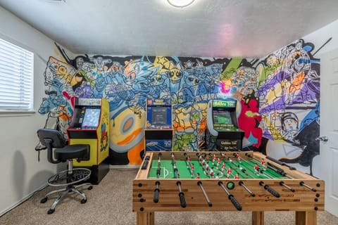 Game room with arcade fun