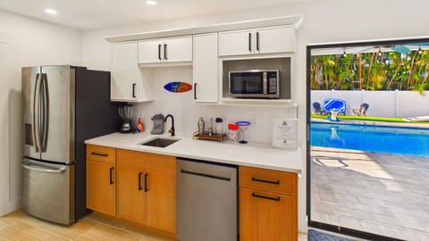 Kitchenette in gathering space suite A