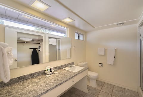 Free toiletries, hair dryer, towels, soap