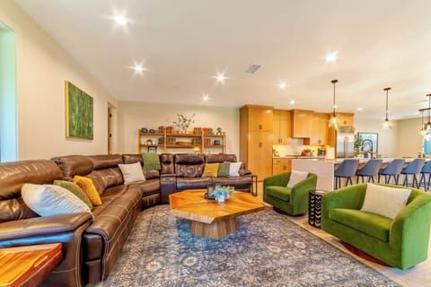 Beautiful and bright open living area.