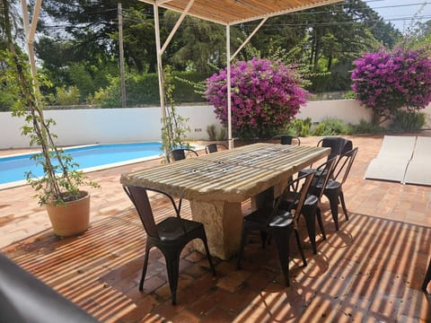 Espaço exterior piscina