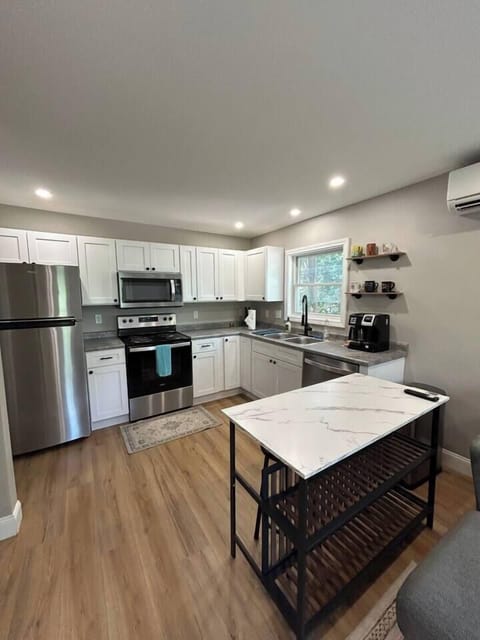 Spacious, stocked kitchen with dishwasher