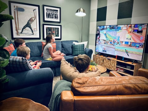 The game room will be the whole family’s favorite place to hang out, relax, and have fun! (Unless you're super competitive, and then it may cause familial rifts that last for generations, so use at your own risk.)