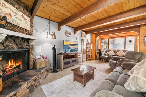 Fireplace, DVD player
