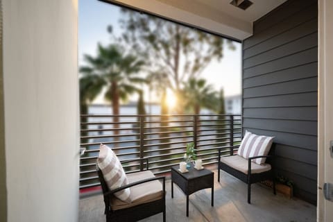 Golden hour on the terrace — where the day slows down and the sky puts on a show.