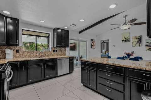 Spacious equipped kitchen