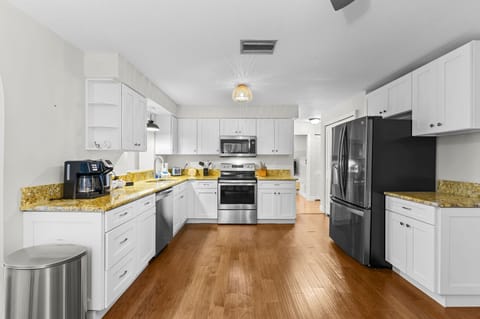 Our fully stocked kitchen