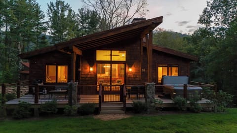 Twilight View of Buddys Cabin