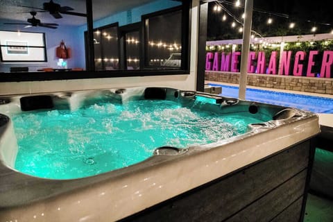 The perfect mix of heat, harmony, and healing vibes in our therapeutic hot tub!