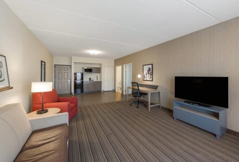 Hypo-allergenic bedding, desk, blackout drapes, soundproofing