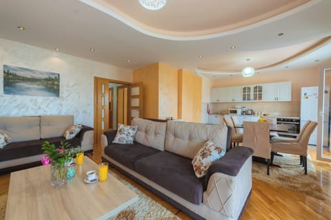 Family Villa | Living area | 45-inch LED TV with satellite channels