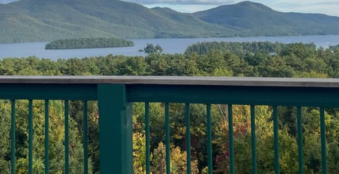 View straight across the lake.