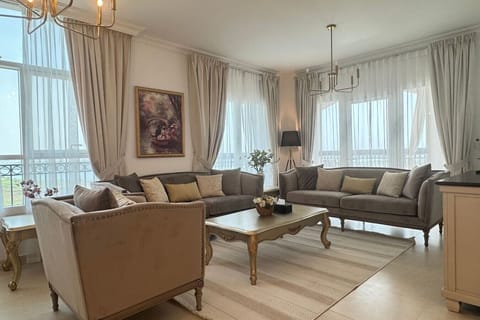 From lively conversations to quiet evenings, our spacious living room is the heart of your stay.