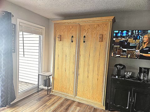 Murphy bed in closed position.