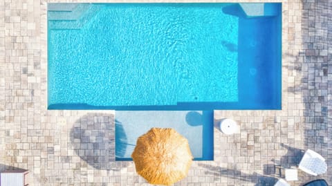 Private pool with spacious patio