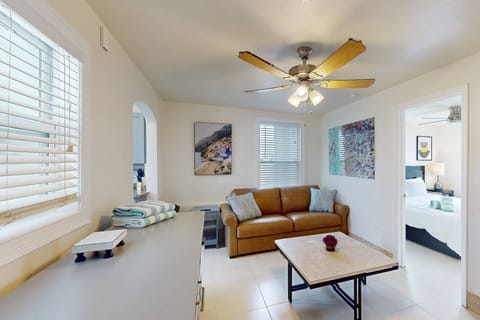 Two separate living areas with queen pull-out sofas to accommodate extra guests