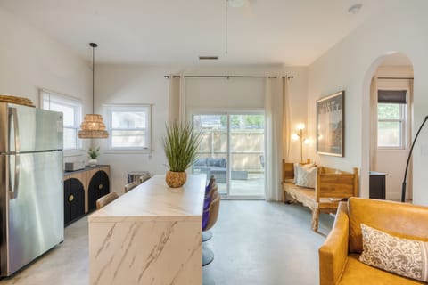 Stainless steel appliances.