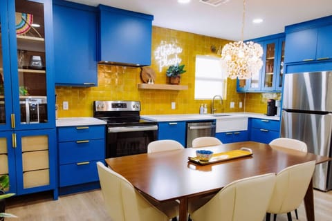 {Kitchen & Dining ~ Home #3} Full size appliances, cooking utensils, dishes & flatware