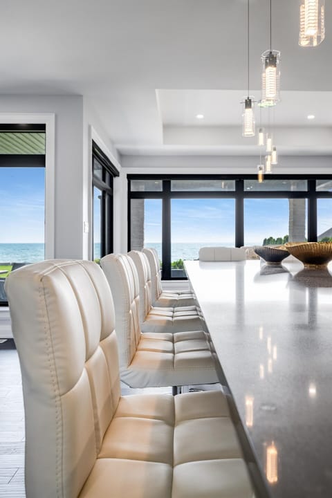 Sun-drenched dining space perfect for golden hour dinner parties