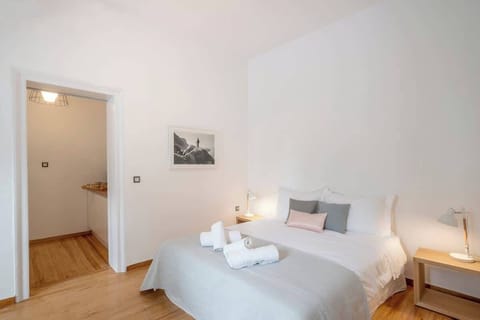 Bright Bedroom with Double Bed and Minimal Decor

