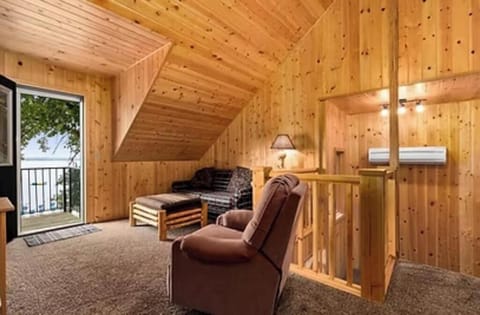 Upstairs living with pullout couch and futon