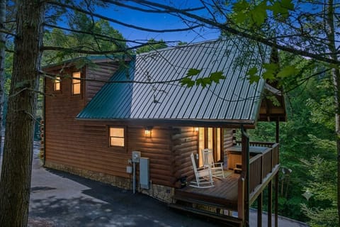 Cabin at twilight
