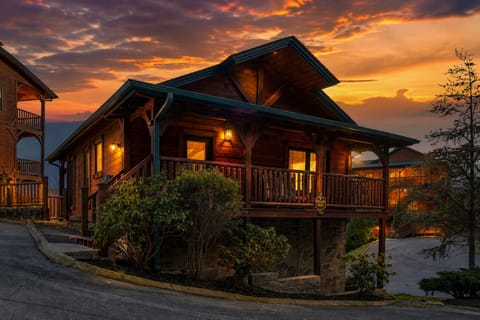 Twilight Shot - Front of Cabin
