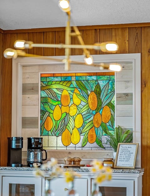 Beautiful mango stained-glass
