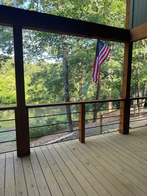 River views from the from the 16ft X 53ft deck.