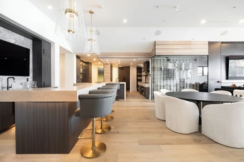 Elegant and Open Bar and Living Area