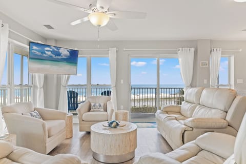 Living Room with panoramic Gulf Views 
