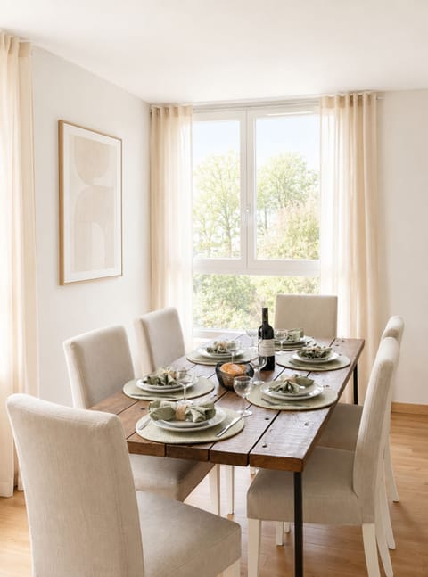 Family Apartment, City View | Living area | 80-cm Smart TV with digital channels