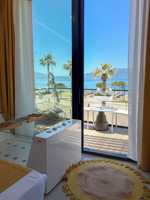 Comfort Double Room, Balcony, Beach View | In-room safe, soundproofing, iron/ironing board, free WiFi