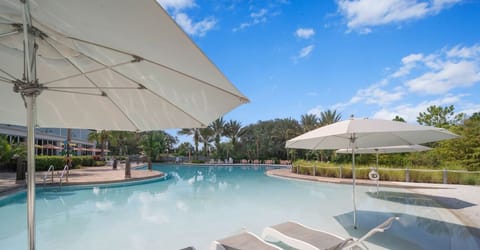 FREE Resort Style Pool#Disney #Parks #kingdom #springs #Vacation #Rental #waterpark #davenport #Kissimmee #Orlando #universal #citywalk #legoland #shortstay #longstay #championsgate #resort #golf #enclave #championsgatevacation