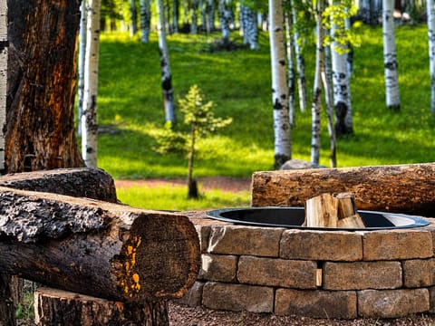 Unwind beside your private fire pit, tucked among the peaceful beauty of the asp