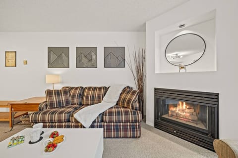 Stay warm during the winter with a gas fireplace.