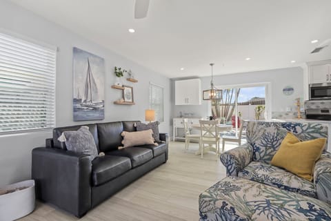 Living room with view to back patio