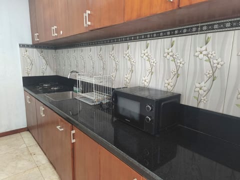 Family Villa, Private Pool, River View | Private kitchen | Electric kettle