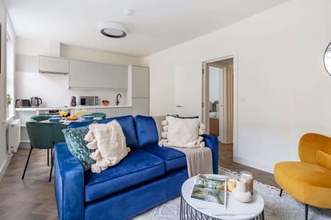 The open-plan living, kitchen and dining area