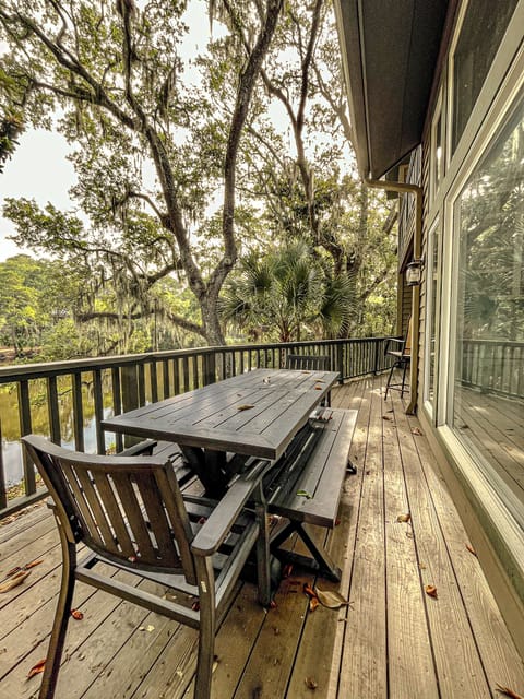 Back Patio Overlooking Lagoon and Golf Course