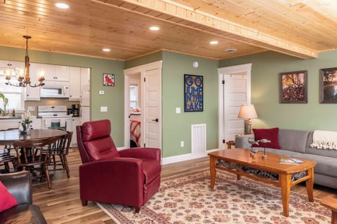 House (2 Bedrooms) | Living area | TV, fireplace