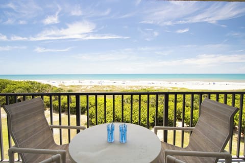 Beautiful direct oceanfront view from private balcony