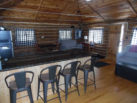 KITCHEN: A picture of the kitchen, living room, and dining room