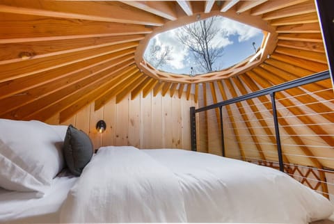 Loft bed, sleep under the stars!