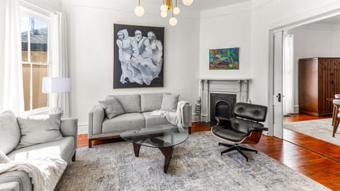Living Room with Bay Window