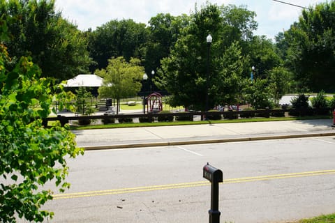 View from the front porch of the park (and additional street parking)