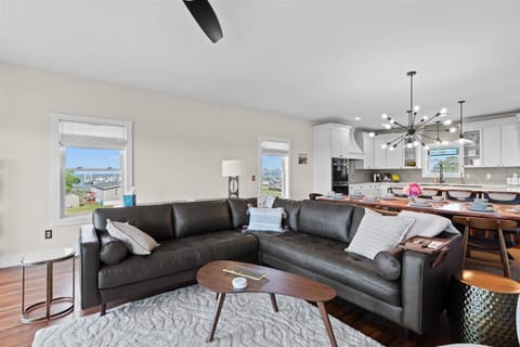 Sink into luxurious Leather Furnishings after a fun-filled day at the Beach.